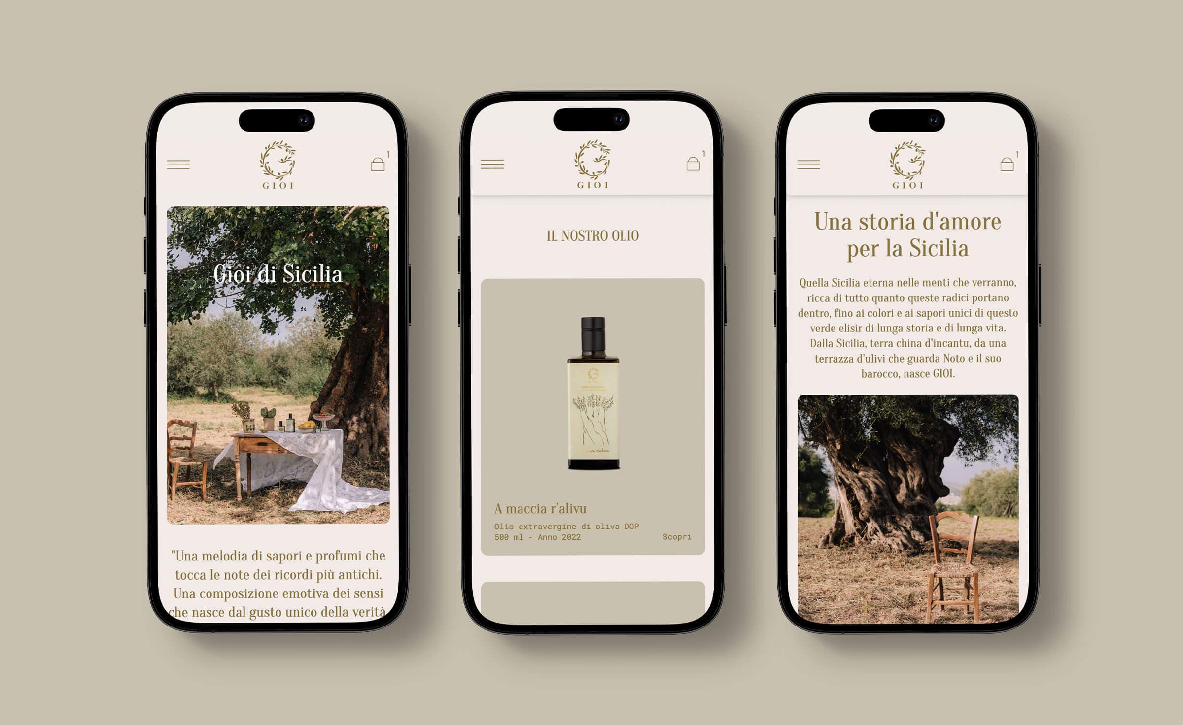 Gioi di Sicilia, olio del Val di Noto
